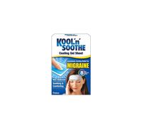 KOOL 'N' SOOTHE MIGRAINE Cooling Gel Sheets/ 4 Pack/Immediate Cooling Relief for Migraine & Severe Headache
