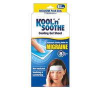 KOOL 'N' SOOTHE Migraine Cooling Gel Sheets, 6 Pack