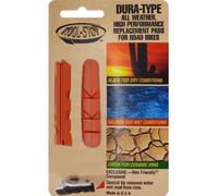 Kool-Stop brake pads Road Dura R4 salmon all-weather suitable for Shimano brakes
