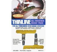 Kool-Stop brake shoes T2 Thinline V-brake 71.8 mm for aluminum rims, yellow