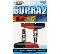 Kool-Stop brake shoes T3 Supra 2 dual V-brake pads 66.5 mm for aluminium rims