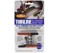 Kool Stop Thinline Threaded Brake Pads MTB black/red