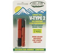 Kool Stop V2 V-Brake Insert, Black/Salmon