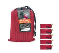Koola Buck - Deer & Elk Red Synthetic Game Bags for Hunting. Features 5 Rugged & Lightweight Meat Bags Measuring 16" by 34" with Drawstring, Reflective Webbing, Machine Washable & Reusable