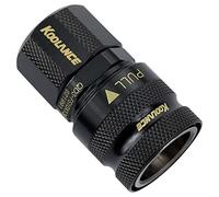 Koolance compatible QD3 Schnellverschluss gerade weiblich auf 13/10mm - no-spill, schwarz
