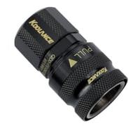 Koolance compatible QD3 Schnellverschluss gerade weiblich auf 13/10mm - no-spill, schwarz