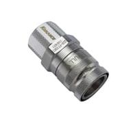 Koolance QD3 Quick Release Straight Female to 13/10mm - No-Spill Silver