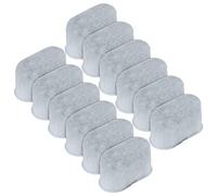 Koolatron 12 Pieces Activated Charcoal Water Filters Compatible with Breville Russell Hobbs Cuisinart Yabano Delonghi Kenmore Filter Coffee Machines Universal Fit Replacement Cartridges Coffee Makers