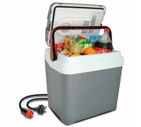 Koolatron 12V Electric Cooler 24L Grey, Cools & Warms, Fits 31 Cans, 2L Bottles Upright, 12V/230V Powered With Strap
