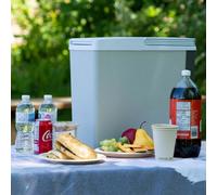 Koolatron 17L 12V Electric Cooler & Warmer Box Cool To 22C Below Ambient, Heats To 57C, Ac/dc Powered, Portable Grey