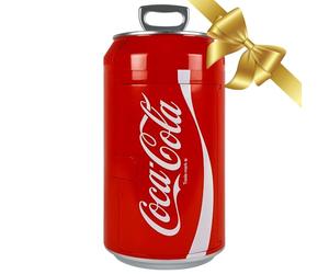 Koolatron Coca Cola Mini Fridge - Refrigerator for Bedroom Skincare Office, Portable Table Top Beverage Cooler, 12V 220V Refrigerador For Drinks, Soda, Wines, Use In Car, Dorm, Outdoor, Patio,8 Can