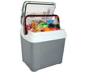 Koolatron Cool Box 24L Electric Iceless Cooler Car Mini Fridge Refrigerator Hot and Cold Function Summer Cool Insulated Cooler Box Cool Bags for Camping Picnics Travels Keep Food Drinks Chill Grey