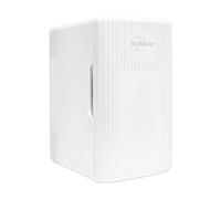 Koolatron Retro 6L Mini Fridge For Bedrooms Small 12V Portable Cooler Warmer Refrigerator 8 Can Table Top Quiet Mini Fridges For Skincare Food Drinks Kids Home Car & Travel White