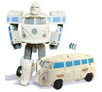 Koolbitz 18CM Transforming Robot Van Toy - 2-in-1 Convertible Car to Robot Action Figure, Heroes Return Vehicle Model with Light and Sound, Educational Transform Car Toy for Boys Aged 3+ Years