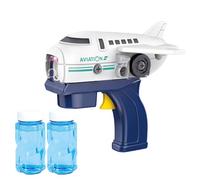 Koolbitz Airplane Bubbles Wand Maker for Kids with 2 Bubble Liquid Solution, Indoor & Outdoor Play Bubble Blower Toys Garden Bubble Gun Fun Toys for Kids Airplane Theme For 3+ Years