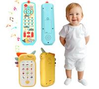 Koolbitz Baby Musical Phone & Remote Toy Set for Sensory & Development Interactive Light & Sound Toy with Animal Sound & Music for Infants and Toddlers Safe Educational Learning Toy for Ages 6 Months+