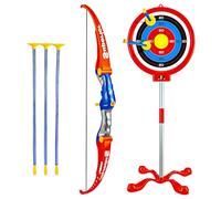 Koolbitz Bow and Arrow Kit for Children with 3 Arrows, Target Board & Stand - Fun Indoor/Outdoor Toy for Boys & Girls - Perfect Beginner's Archery Set for Learning & Play