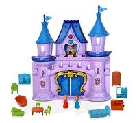 koolbitz Castle Light Up and Music Princess Playset Childrens Doll House Fairy Princess Castle Toy 2 Princess Figures, Play House with Furniture Accessories