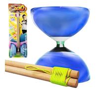 koolbitz Diabolo Toy for Beginners With LED Light-Up Juggling Set with Wooden Sticks Fun Playset For Coordination Activity Training for Kids Ages 3+ Above