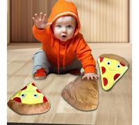 koolbitz Kids Plush Pizza Stuffy Slices 3D Simulation Stuffed Toy for Toddler Food Toys Infants Seat Cushion, Soft Toys for Newborn Infants Squishable Plush