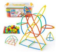 Koolbitz Kids Straw Building Set STEM Construction Toys, 1000 PCs Building Blocks Set, Construction Game, Educational STEM Creative Gift Playset for Children 3+ Years