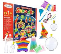 Koolbitz Neon Glow Dark Sand Kit Beautiful 8 Color Sand & Accessories Magic Bottles & Necklaces Art & Craft Creative STEM Toys for Boys and Girls Age 3+ Gift Birthday Christmas Newyear
