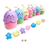 koolbitz Sand Play Set for Kids, 1 Random Colour Sand with 1 Cute Beaver Container & 1 Mould, Easy Mouldable Soft Mess Free Non-Sticky Indoor Outdoor Creative Gift Toy for Children Ages 3+