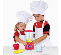 Koolbitz Toy Mixer Blender for Kids - 4Pcs Pretend Play Kitchen Play Set with Juicer Mixer, Realistic Lights & Sounds, Educational Role Play Gift Toy for Children Ages 3+ Years