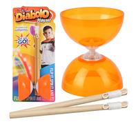 koolbitz Wooden Handle Diabolo Toy, LED Light-Up Juggling Set for Beginners, Motor Skill Development for Kids Ages 3+