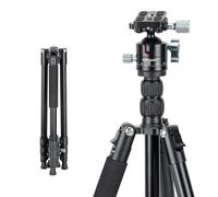 Koolehaoda 70" Tripod for Camera, Aluminum Lightweight and Foldable Travel Tripod with 360° Ball Head Load Capacity 22lbs, Portable Travel Outdoor Tripods for DSLR Camera and Phone