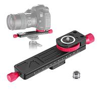 koolehaoda All Metal Wormdrive Macro Focusing Focus Rail Slider/Close-up Shooting Clamp Plate: 115mm Adjustment with 1/4 Inch Screw Head for DSLR Cameras,Tripod Ballhead, Arca/RRS Lever Clamp Compati