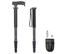 koolehaoda Aluminum Camera Monopod & Alpenstock with Handle, 5-Legs Sections,7KG / 15.4 lbs Load Capacity.