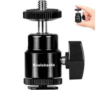 koolehaoda Mini Ball Head LCD Monitor Shoe Adapter 1/4" Camera Hot Shoe (M size- 1pcs pack)