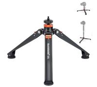 Koolehaoda Mini Tripod Base for Monopods, Aluminum Desktop Tripod with Three Feet Universal 3 Leg Support with 1/4"- 3/8" Screw Mount for DSLR Camera Monopod Unipod Photography Stick Ball Head