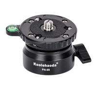 Koolehaoda PA-55 Tripod Leveling Base Camera Leveller,Inclination 15 °, with 1/4" Thread and Offset Bubble Level for Canon,for Nikon,DSLR Cameras