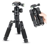 Koolehaoda Portable Desktop Mini Tripod, 20" Aluminum Tripod with 360° Ball Head, Compact Small Tabletop Tripods for DSLR Camera, Video Camcorder. Load up to 11lbs / 5kg - (Black)