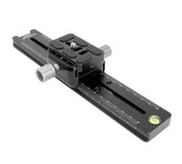 koolehaoda 240mm Rail Nodal Slide Quick Release Plate Bracket Mount with Double-Sided Quick Release Clamp can be Rotated 90°, for Camera with Arca Swiss Compatible