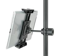 koolehaoda Tablet Holder for Mic Stand, 360° Rotatable Universal Tablet Clamp Holder Compatible with iPad Tablet Smartphone, More 4.7-12.9 Inches Devices