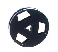 Koolenry 1/4 2.5 Inch Takeup Reel,Open Reel Audios Metal Takeup Reel,3 Holes Wind Resistance Hole 2.5 Inch Empty Tape Reel Black