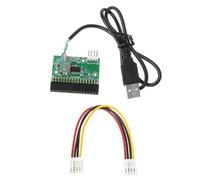 Koolenry 1.44MB 3.5" USB Cable Adapter USB to 34Pin 1.44MB 3.5" Floppy Drive Connector 34P to USB Cable Adapter