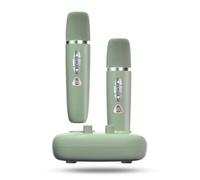 Koolenry 1 in 2 Home KTV Mixer Wireless Microphone Noise Reduction Bluetooth Sound Card Microphone Sets Home Karaoke Artifact