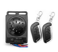 Koolenry 1 Set Motorcycle Bike Anti-Theft Lock E-Bike Remote Alarm 36-72V Universal Remote Control Anti-Theft Lock