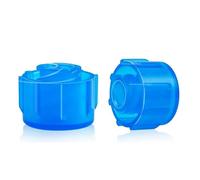 Koolenry 100 Pcs Syringe Tip Caps Fits Luer Lock & Luer Slip Syringes Easy Dispensing for Feeding Tubes & Lab Use Non-Sterile Blue