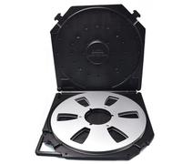 Koolenry 10inch Empty Take Up Reels Storage Box with 6-Hole Empty Takeup Reel Portable Protection Case for 10 Inch Sound Tapes A