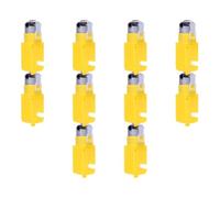 Koolenry 10Pcs TT Motor Module for DIY Smart Car Robot DC 3-12V Dual Shaft Geared Motor Gearmotor for Robotics and Smart Vehicles