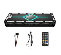 Koolenry 12 Port ARGB +10 Port PWM Magnetic Suction Hub PWM Magnetic Suction Hub with Remote Control PWM & ARGB Hub Splitter for PC Fan Hub Splitter Black