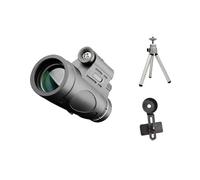 Koolenry 12X50 Monoculars BAK4 Prism Portable HD Monocular Telescope Lighted Telescope for Birdwatching Hiking Monocular with Tripod Stand and Mobile Phone Holder