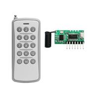 Koolenry 15-Key 433MHz Remote Control UHF Wireless Data Transmission Module with 15-Key Remote Control