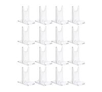 Koolenry 16Pcs Book Stand for Display Crystal Book Holder Display Adjustable Book Easel Collector Display Stand for CD Magazine