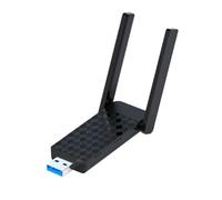 Koolenry 1800Mbps Wireless Network Card WiFi6 USB Adapter Dual Band 2.4G/5Ghz Wi-Fi Dongle 2 Antenna Wireless Receiver for PC